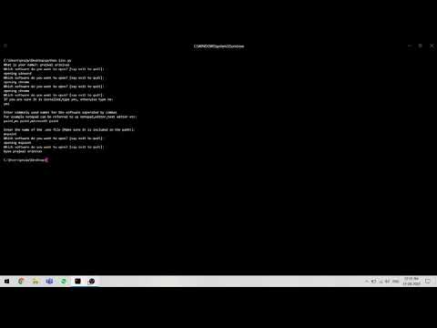 Opening software programs with voice commands using python! (IIEC Assistant)