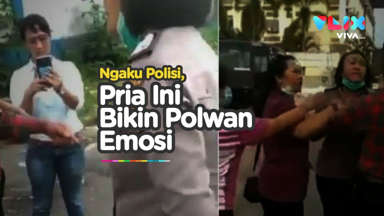 Saling Tunjuk, Polwan Emosi Hadapi Pria yang Ngaku Polisi