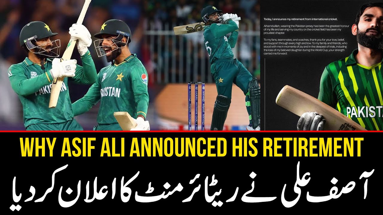 “Finisher. Fighter. Fearless. 💥 Asif Ali says goodbye to international ...