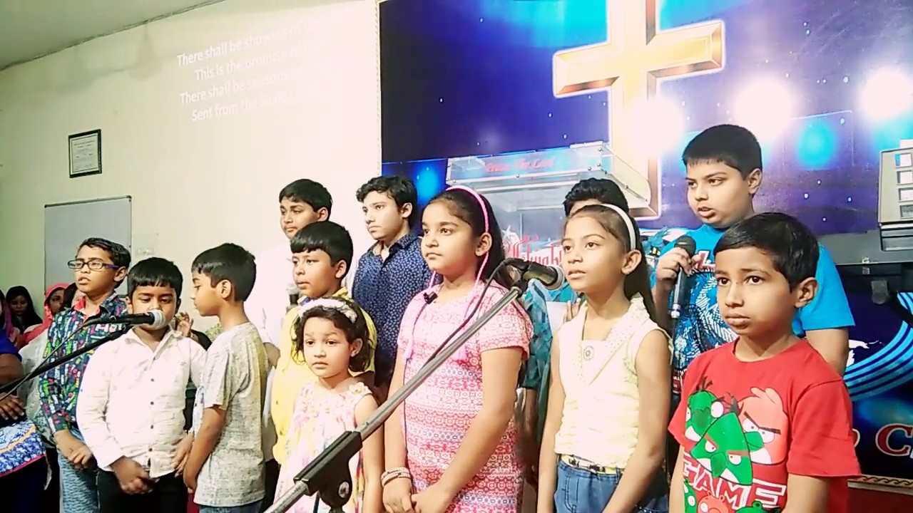 English Gospel Song Showers of Blessing by GALF Sunday School Children