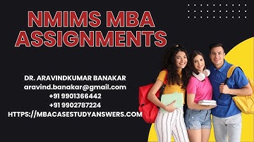 NMIMS SOLVED ASSIGNMENTS I I NMIMS Assignments Solutions I NMIMS MBA Assignments I NMIMS Assignments