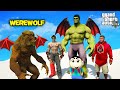 Evil werewolf attack hulk and pennwise in gta 5 horror mod  shinchan and chop