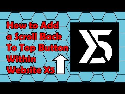 How to Add a Scroll Back To Top Button within Website X5