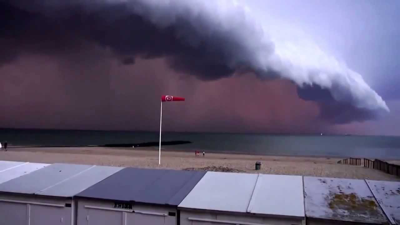 Scary storm in Belgium