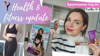 HEALTHY LIFESTYLE UPDATE // YVETTE SPORTS GYM CLOTHES TRY ON // SNACKS, FITBIT & FAVOURITES