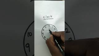 EASY WAY TO DRAW CLOCK FOR KIDS