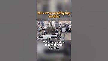 Customizable size cutting non-woven seedling bag making machine！ #machine #factory #sewing #aluminum