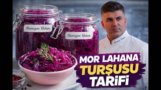 İşyerimde En Çok Bu Salata Yeniyor. İster Salata İsterseniz Turşu Olarak Tüketin Mor Lahana Turşusu