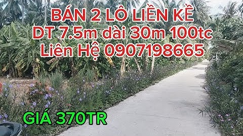 BÁN ĐẤT ĐƯỜNG Ô TÔ DT 7.5M X 30M  LIÊN HỆ 0907198665. DÂN CƯ ĐÔNG ĐÚC 