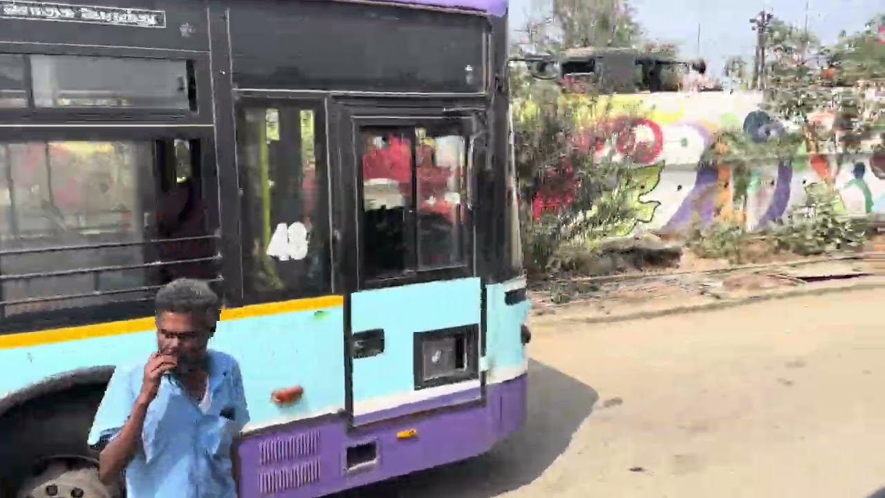 Periyar bus stand art Madurai in 4k