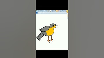 How To  #Draw A  #Robin  #Bird - Preschool #K.E.D.ARTS#shorts