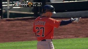 Altuve hits RBI single, closes record year