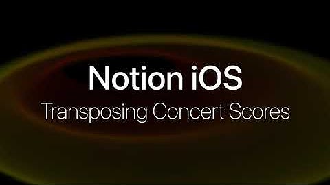Notion iOS Transpose (viewer response video)