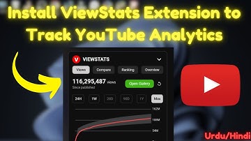 Install ViewStats Extension to Track YouTube Analytics Easily