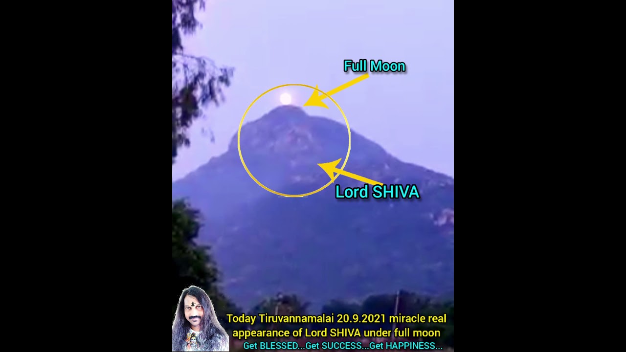 Today Tiruvannamalai 20.9.2021 miracle real appearance of Lord ...