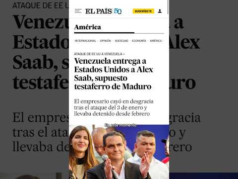 Video Alex Saab deportado a EE.UU.: clave en el caso Maduro.