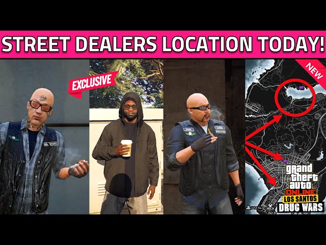 Daily & all Street Dealers locations — Interactive GTA V/Online Map —  GTALens