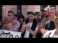 Prosvjed zbog otkaza radnicima osječkog HNK-a