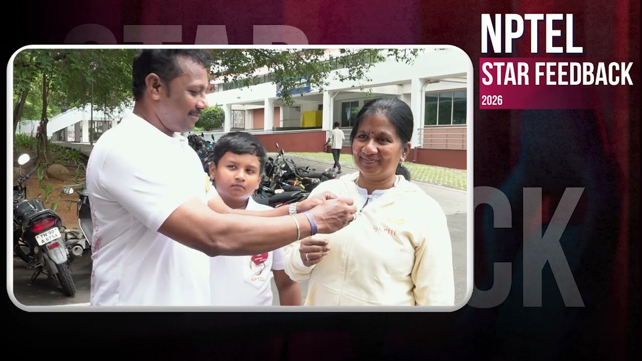 Thumbnail for Youngest NPTEL Star at IIT Madras | NPTEL Star Interaction (South Zone) @Eduminofindia