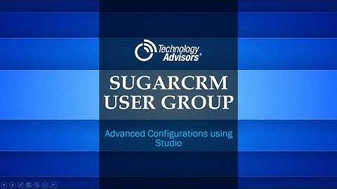 [FULL RECORDING] Sugar Studio SugarCRM User Group