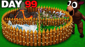 I Built a BIOME Base in 99 Nights in the Forest!