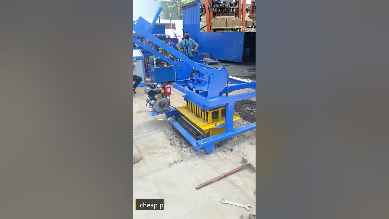 manual concrete hollow block egg laying machine,diesel engine brick
