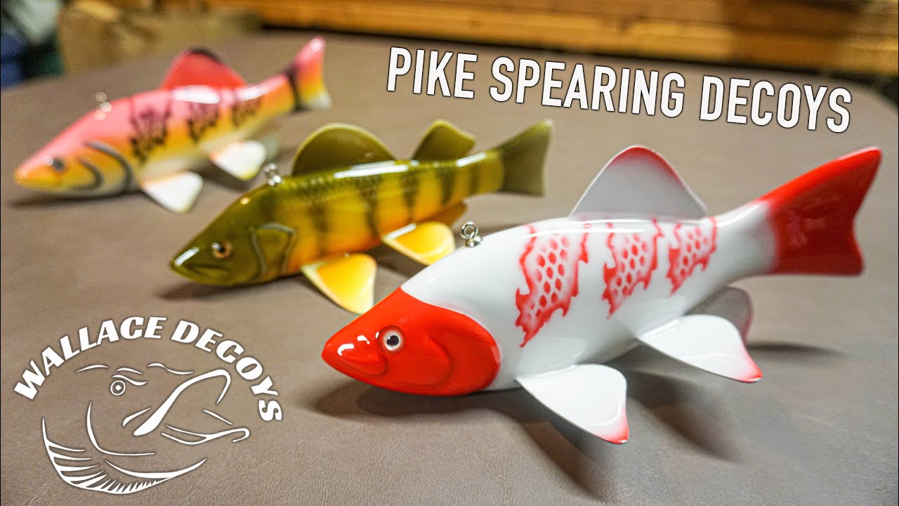 BEST Pike Spearing Decoys through the ICE - Wallace Decoys 2023