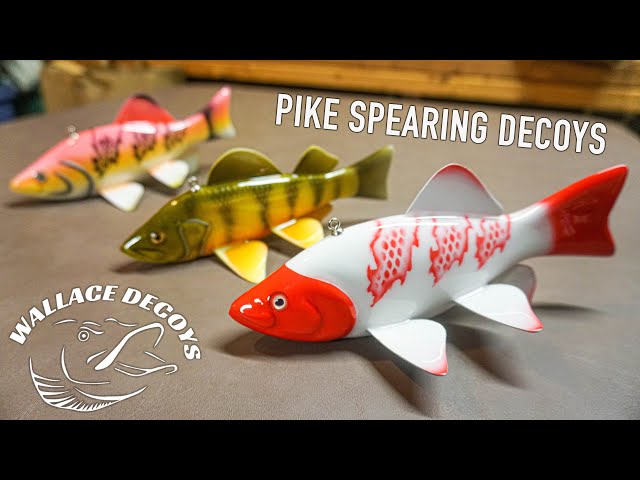 BEST Pike Spearing Decoys through the ICE - Wallace Decoys 2023 