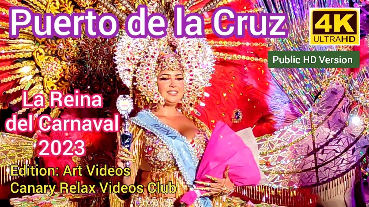 TENERIFE ?️ Puerto de la Cruz - Gala La Reina del Carnaval 2023 - 16  February 2023 Teneriffa - YouTube