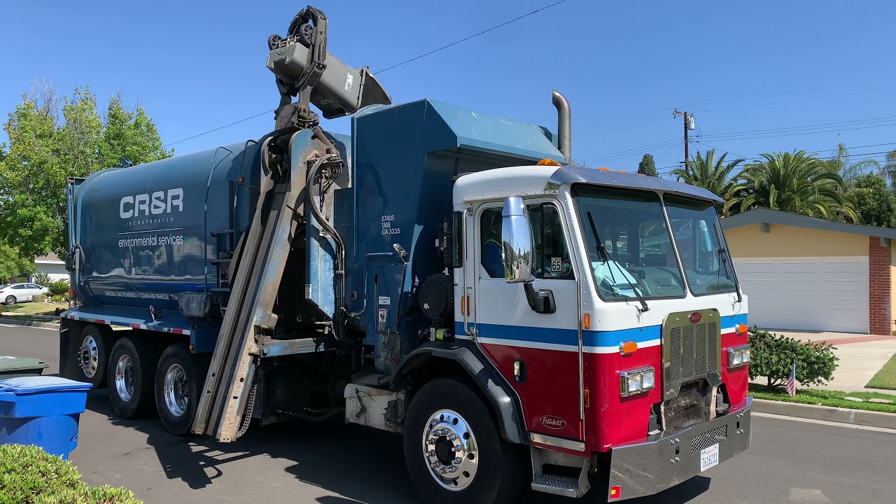 CR&R Environmental Services Garbage Trucks of La Habra