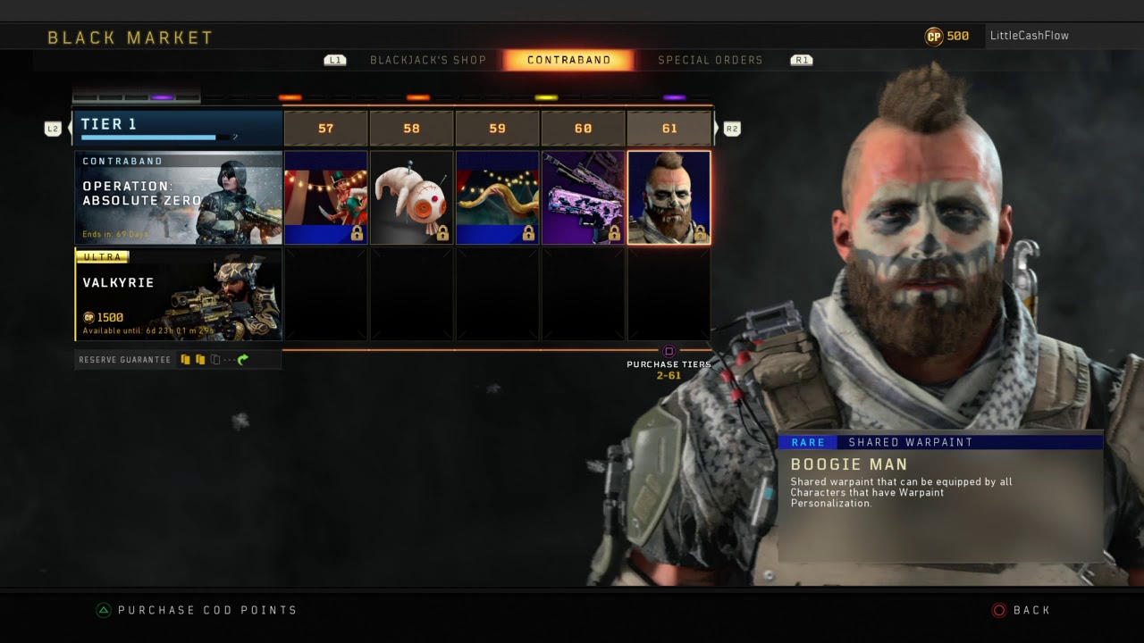 Bo4 ALL NEW 100 TIERS