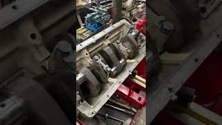 Rover P3 75 turning beautifully #crankshaft #whitemetal #lineboring #rover #hoyt