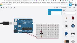 How to Turn on 2 LED Lights Using Arduino TinkCAD Simulation (Microcontroller)