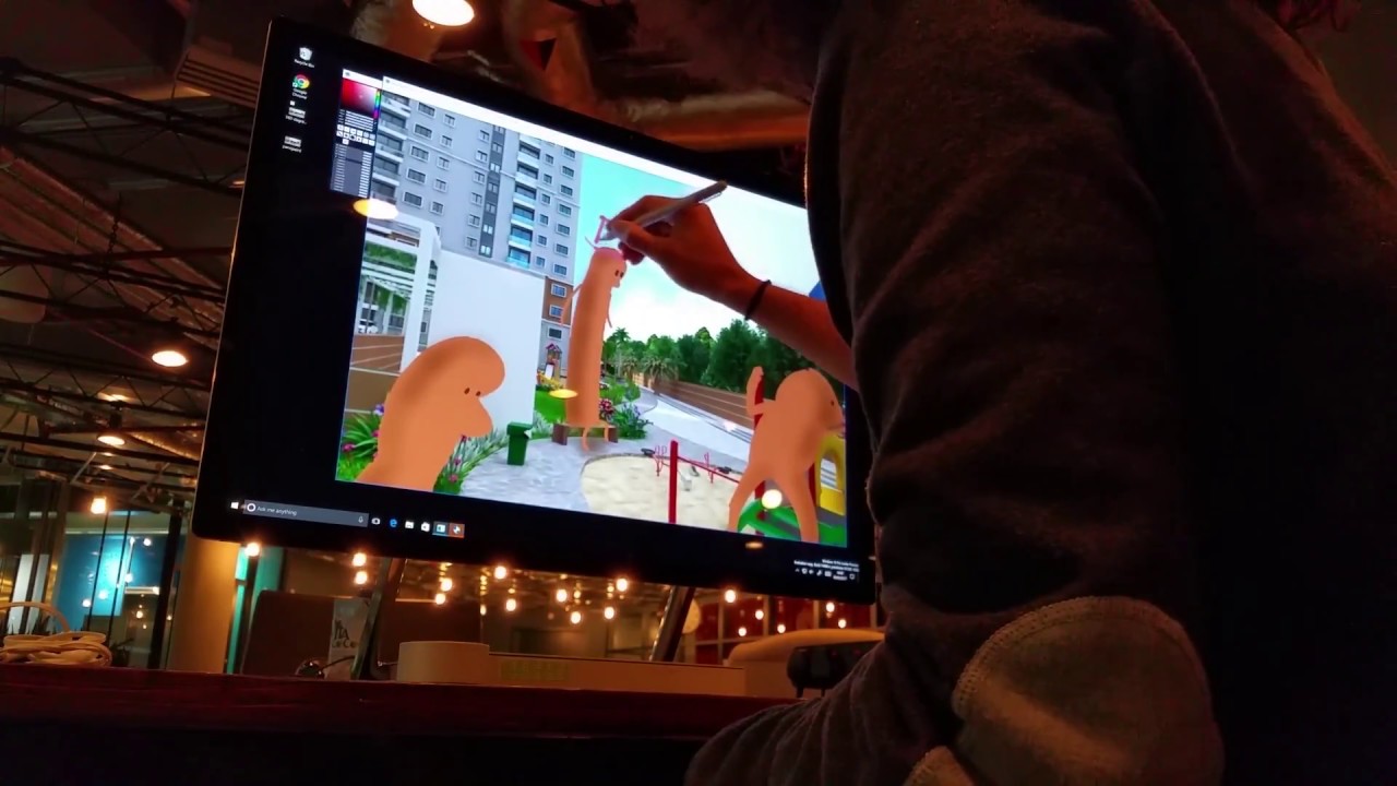 PanoPainter 360 painting on Microsoft Surface Studio YouTube