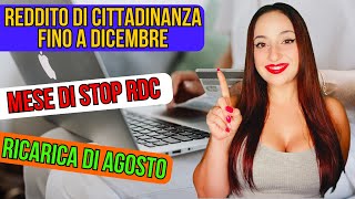 RDC FINO A DICEMBRE - MESE DI STOP AD AGOSTO - SMS DI SOSPENSIONE : RISPOSTA AI COMMENTI 