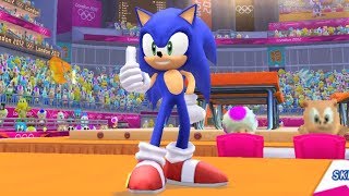 Mario & Sonic at the London 2012 Olympic Games - Trampoline - Wii Gameplay (720p60fps)