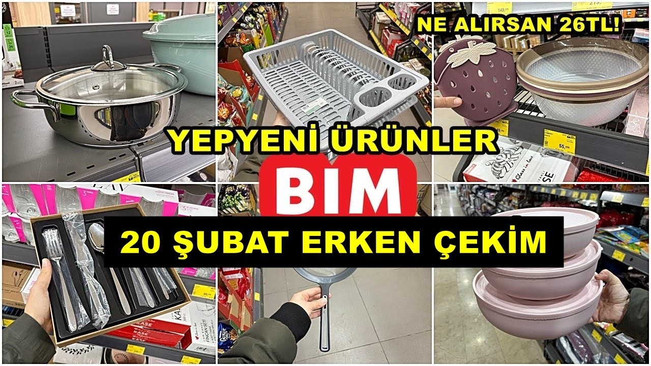 BİME GELDİ HEMEN ALDIK💃BİM 20 ŞUBAT 2026 CUMA💃/GERÇEK İLK VE TEK ERKEN ÇEKİM❗️/YEPYENİ ÜRÜNLER/