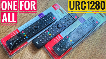 One for All URC1280 Universal Remote Control TV 🔥 How to Setup 👍programming learning