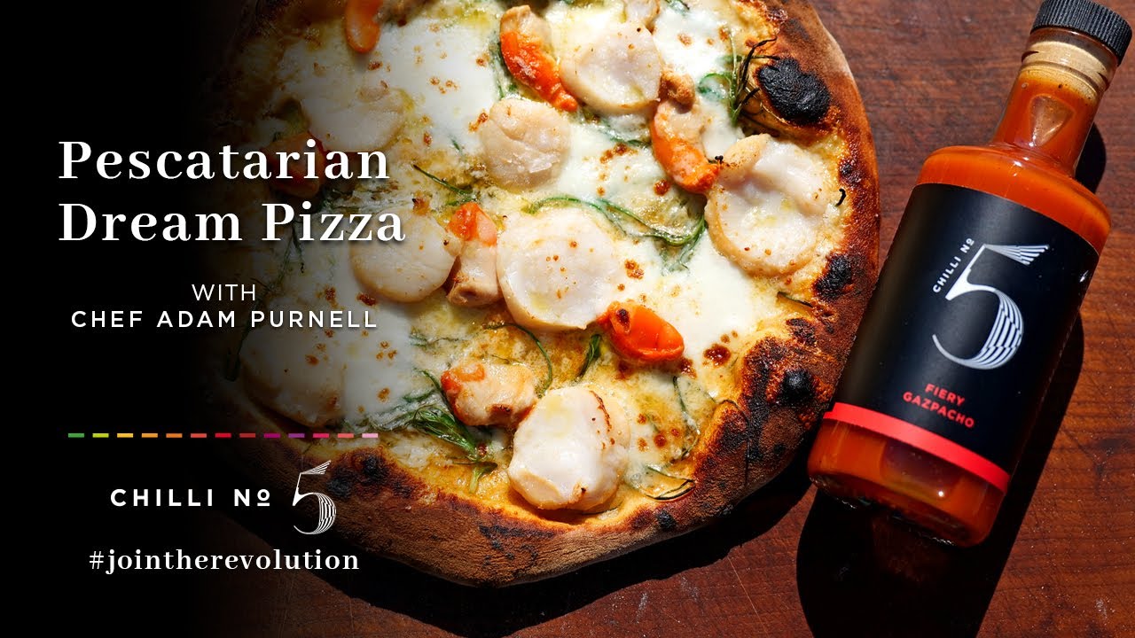 Best Pescatarian Pizza Recipe | Best Shellfish Spicy Pizza | Make Pizza ...