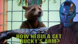Nebula stealing Bucky's  Arm | Guardians Of The Galaxy 3 Holiday Movie Clip
