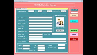 School Management System Excel VBA With Free Sources Code screenshot 5