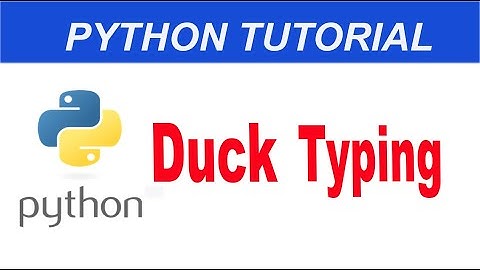 Duck typing in Python #47 || Python Complete Course in Urdu/Hindi