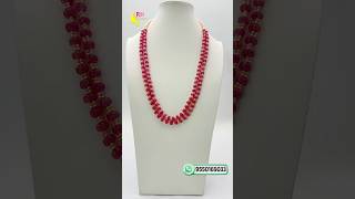 Pumpkin Beads Customized Mala with Pearls | 2 Layer Handmade Necklace | RH Jewellers