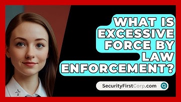 What Is Excessive Force By Law Enforcement? - SecurityFirstCorp.com