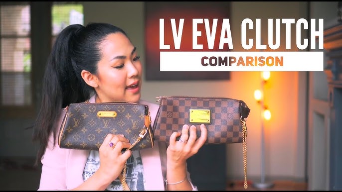 Louis Vuitton Pallas Clutch vs Eva, Size Comparison