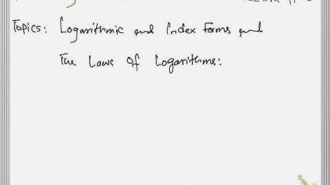A level Maths P3. Logarithms lecture # 03