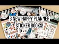 New 2021 Happy Planner Sticker Book Flip Throughs -Southern Farmhouse, Papillon, Abstract Watercolor
