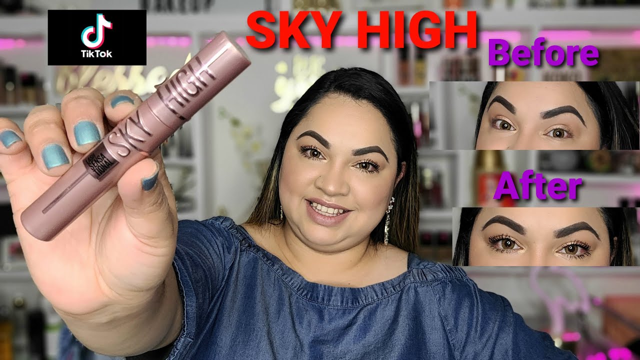 MAYBELLINE SKY HIGH MASCARA RESEÑA TIKTOK VIRAL SKY HIGH MASCARA