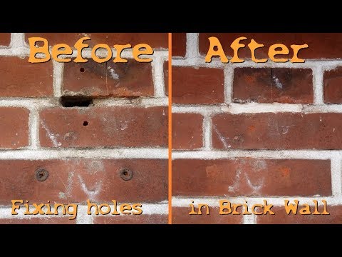 वीडियो: ईंट की दीवारों में छेद भरने के लिए क्या उपयोग करें?
