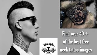 Neck tattoos design for men amazing neck tattoo idea